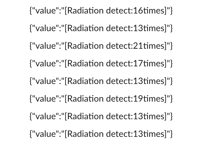 Slackへ通知された様子