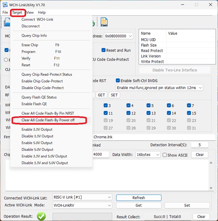 チップクリア方法