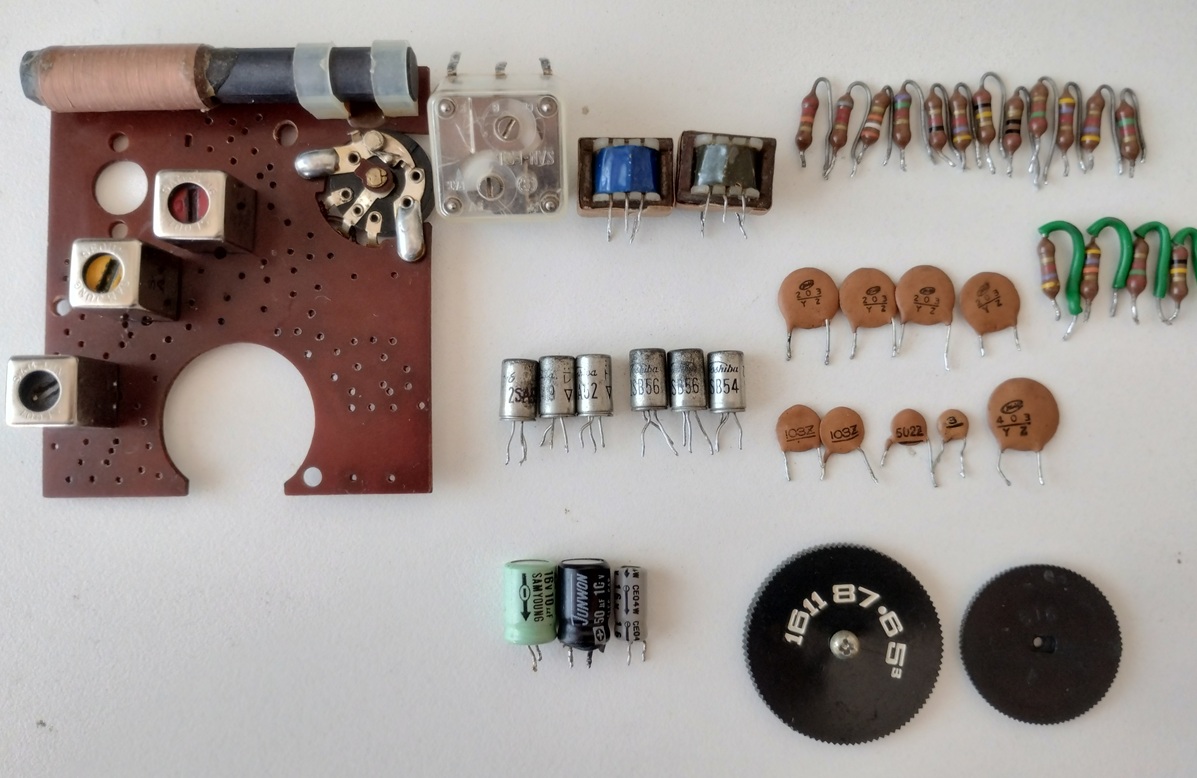 50年前のジャンク6石ラジオをレストア！単4NiMH電池2本で動かす